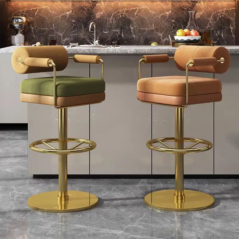 GDC New European Luxury Swivel Barstool Base Round Modern