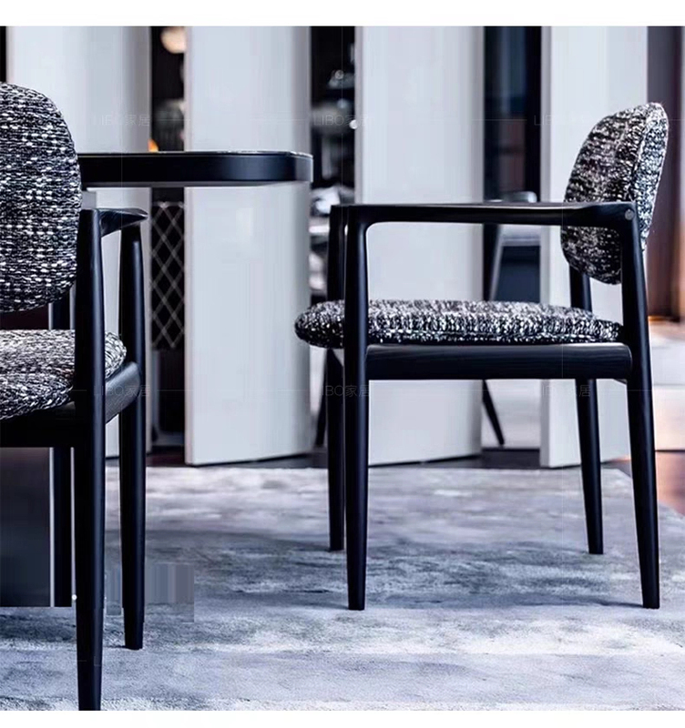 GDC High-Quality Modern Wooden Dining Chair with Padded Backrest