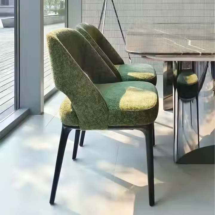 GDC Modern High Back Dining Chair Set Solid Wood