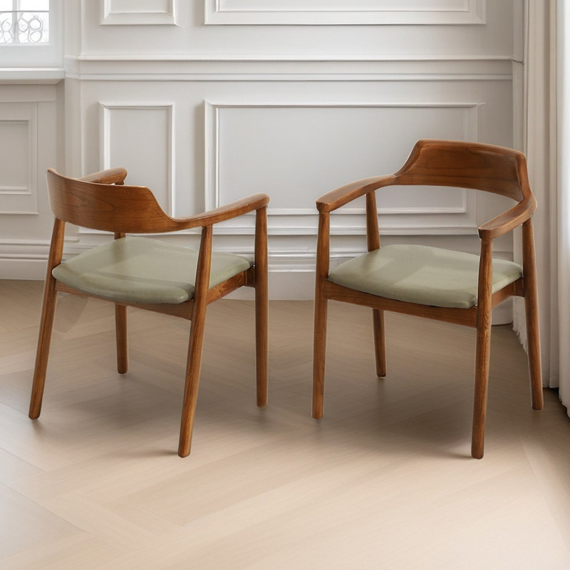 GDC Nordic Back Office Home Solid Wood Dining Chair