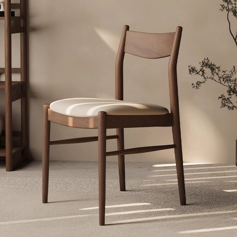GDC Nordic Solid Wood Dining Chair, High-end for Home,