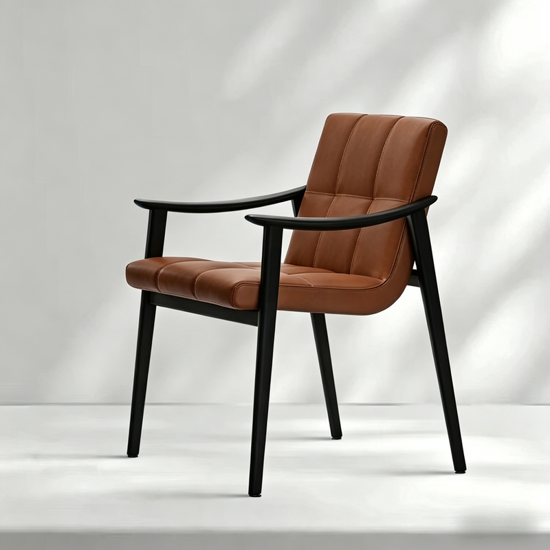 GDC Scandinavian Modern Simple Solid Wood Dining Chair Home