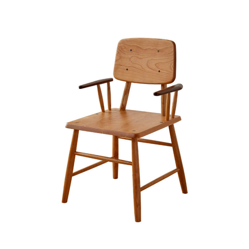 GDC Armrest Dining Chair Ins Solid Wood Nordic Chair