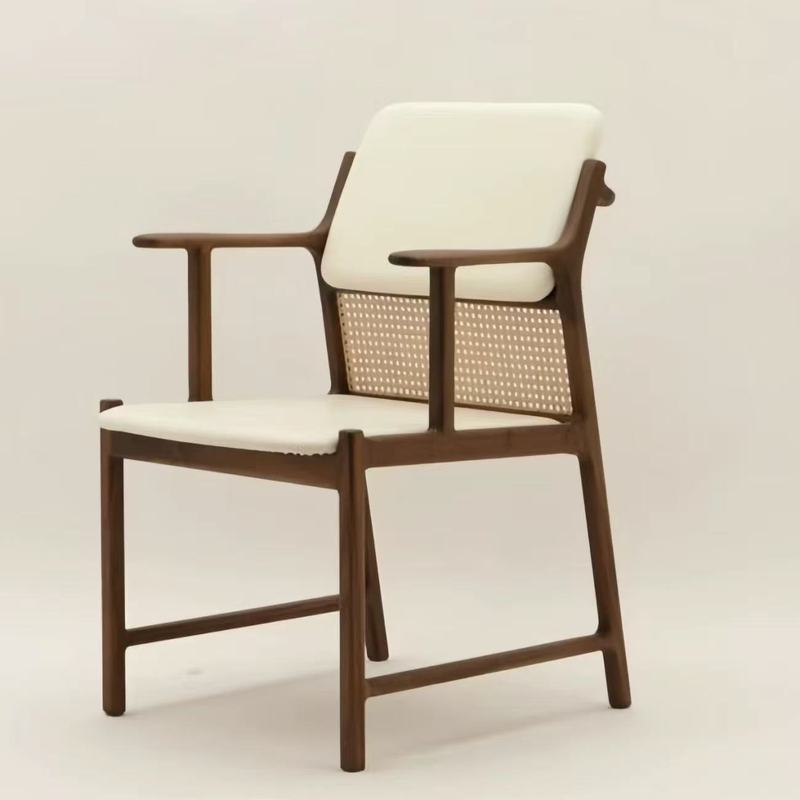 GDC Ash Wood Dining Chair with Armrest Swallow Chair