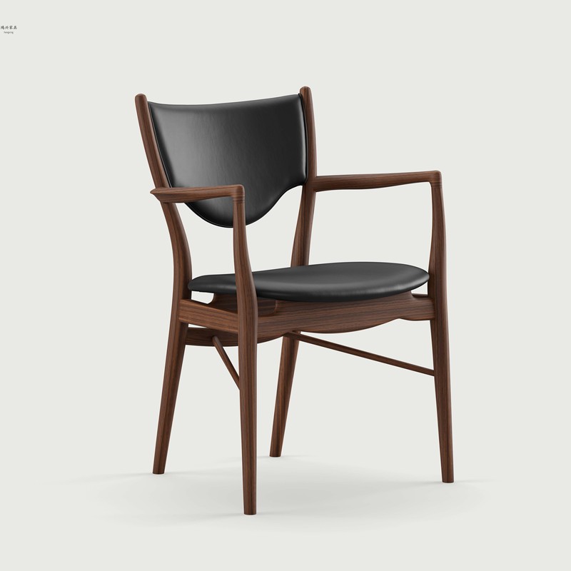 GDC Italian Velvet Fabric Hotel Restaurant Wooden Armchair Home