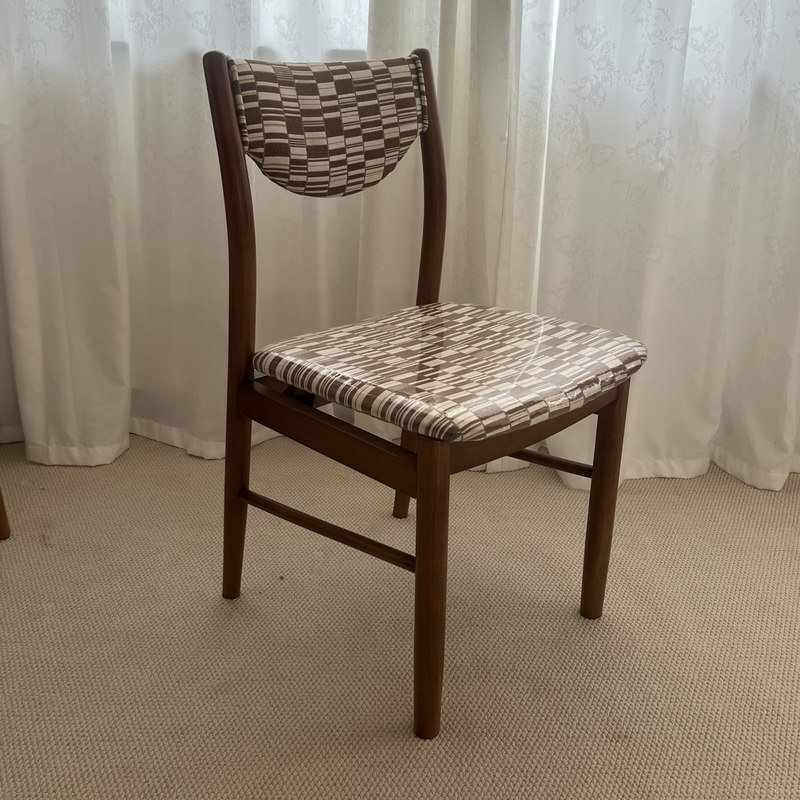 GDC Modern Nordic Upholstered Dining Chair Black Wooden Frame