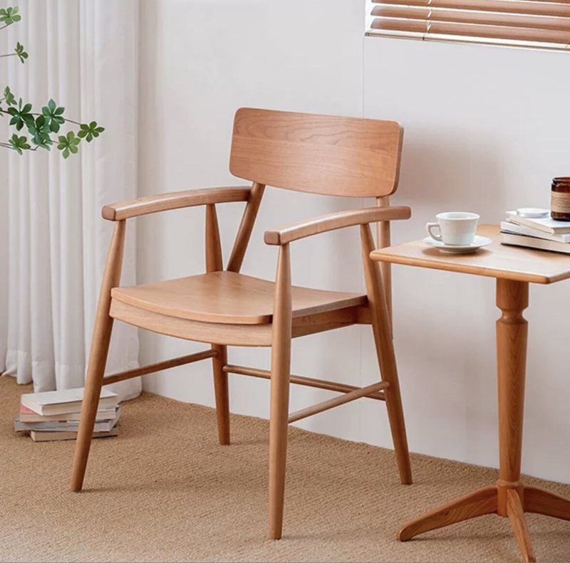 GDC Modern Style Antique Factory Dining Chair Solid Wood