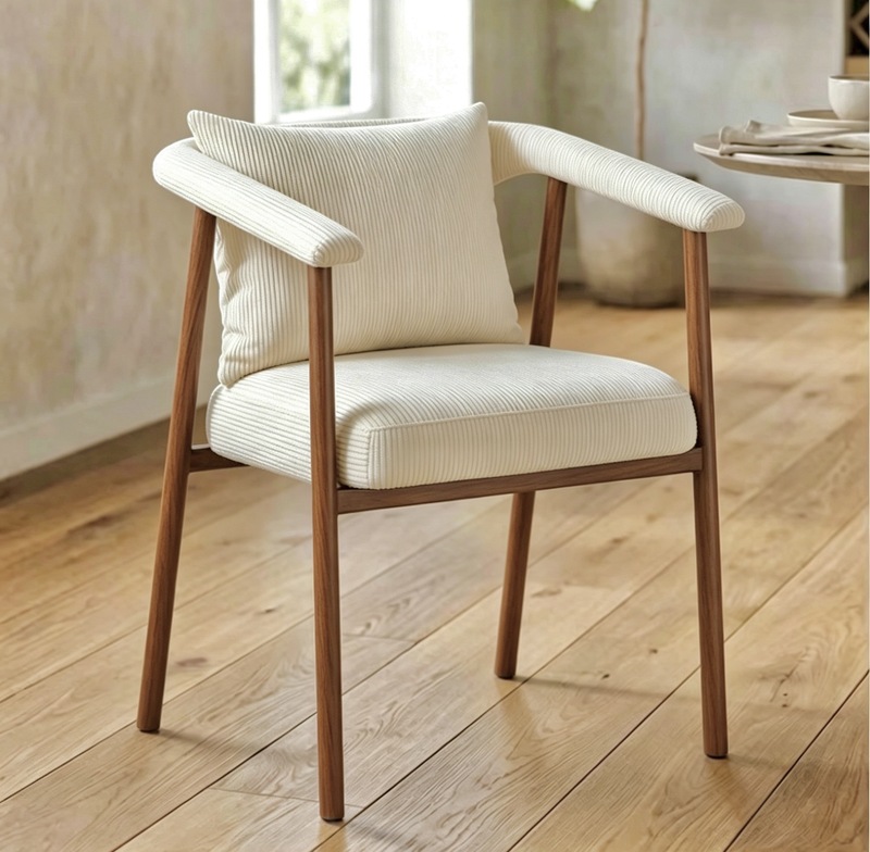 GDC Wooden Coffee Chair Restaurant Dining Chair Simple Leisure