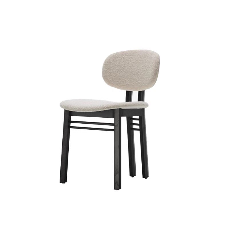 GDC Modern Boucle Dining Chair Upholstered Solid Wood Chair