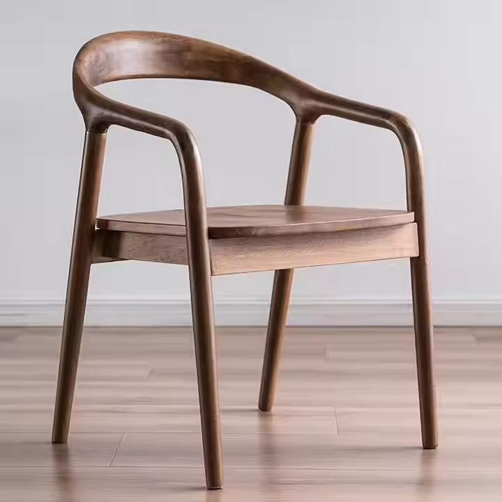 GDC Bilido Solid Wood Dining Chair Home Armchair Nordic