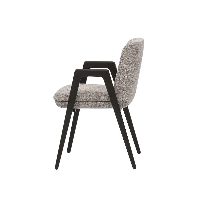 GDC Italian-style Modern Minimalist Solid Wood Dining Chair Upholstered