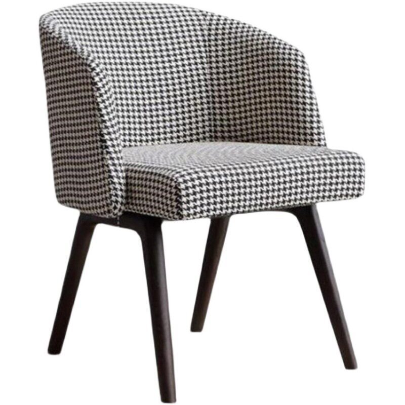 GDC Nordic Style Restaurant Fabric Dining Chair Wood for