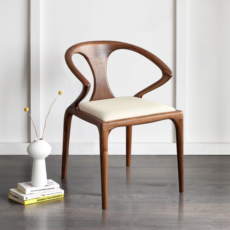 GDC Luxurious Chinese Solid Wood Home Dining Chair Modern