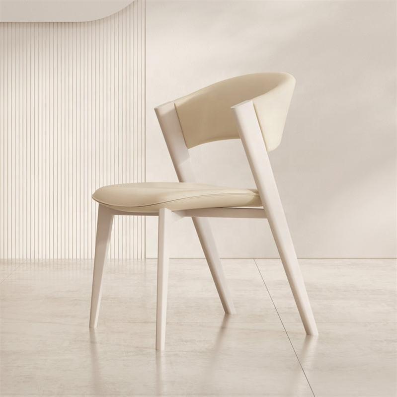 GDC Cream Light Luxury Wind Dining Chair Modern Simple