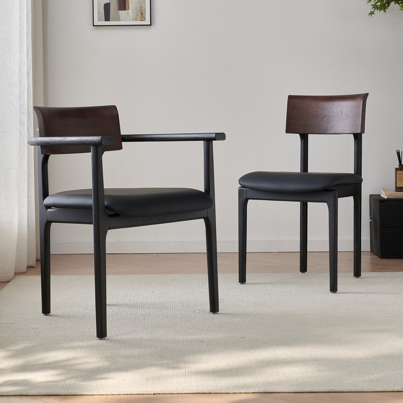 GDC Italian Luxury Ash Wood Dining Chair Popular Minimalist