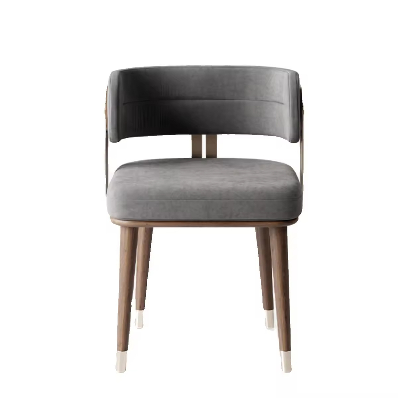 GDC Light Luxury Solid Wood Dining Chair New Chinese