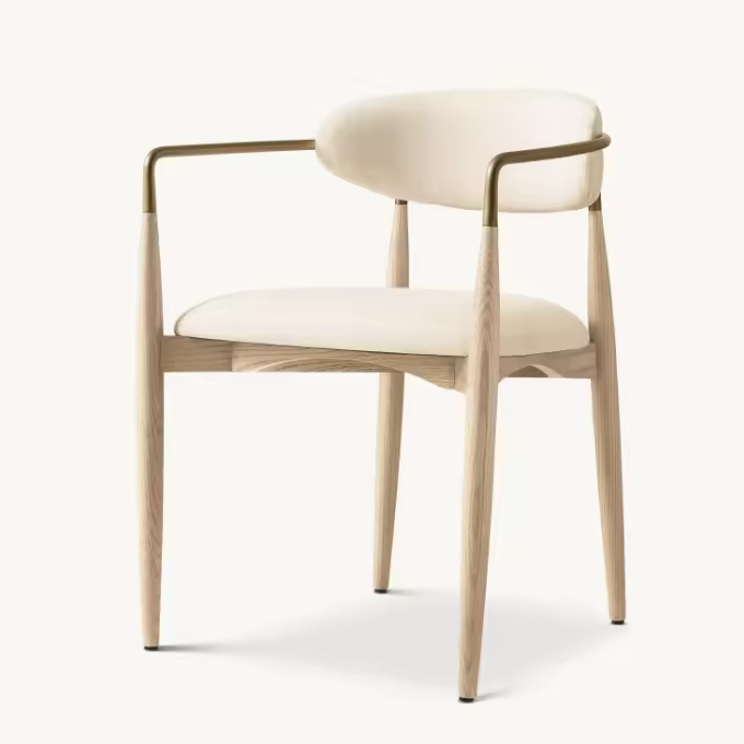 GDC Luxury Chair Ash Wood Furniture Wooden Dining Chairs