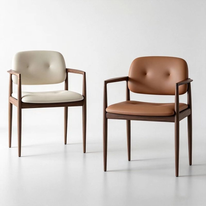 GDC Modern Dining Chair with Solid Wood Frame &
