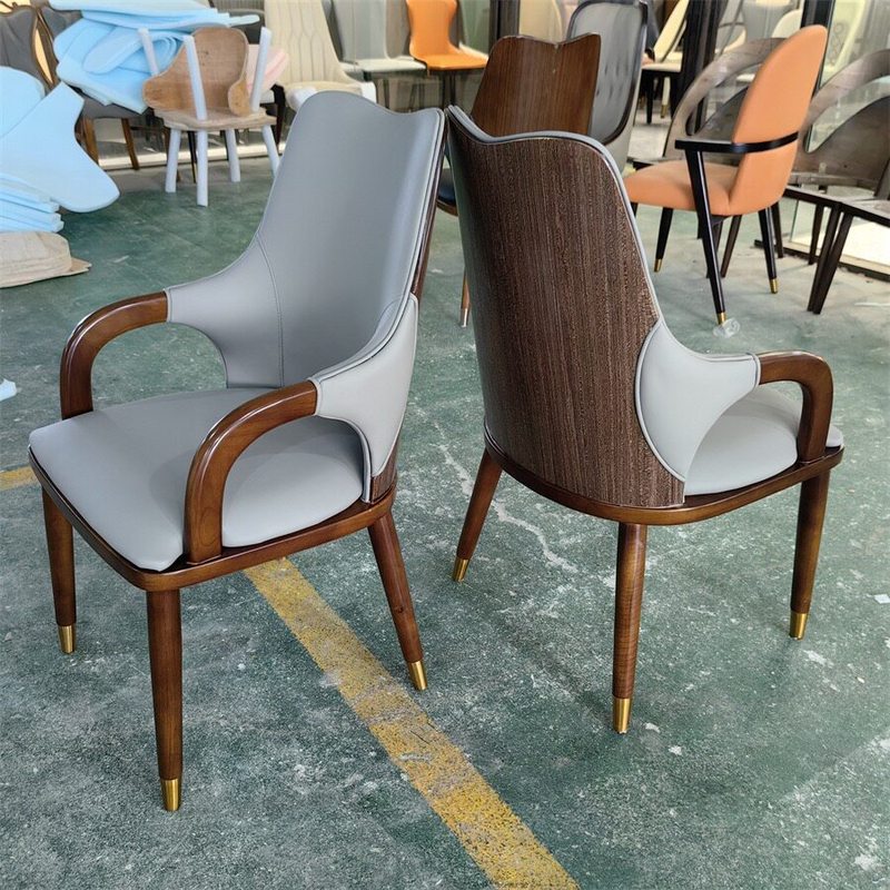 GDC Nordic Modern Minimalist Luxury Dining Chair Solid Wood