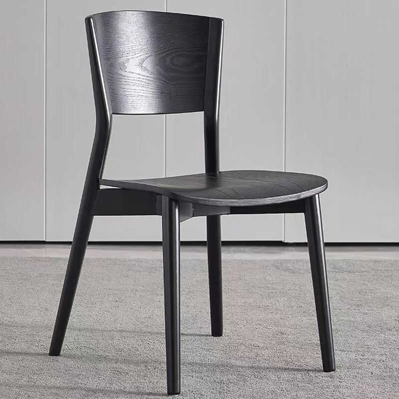 GDC Nordic Solid Wood Dining Chair Modern Minimalist Stool