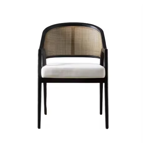 GDC Simple Style Modern Upholstered Dining Arm Chair Solid