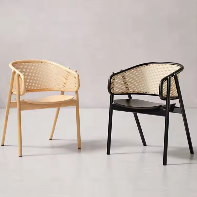 GDC Commercial Restaurant High-Back Armchair Comfortable Wooden Dining Chair