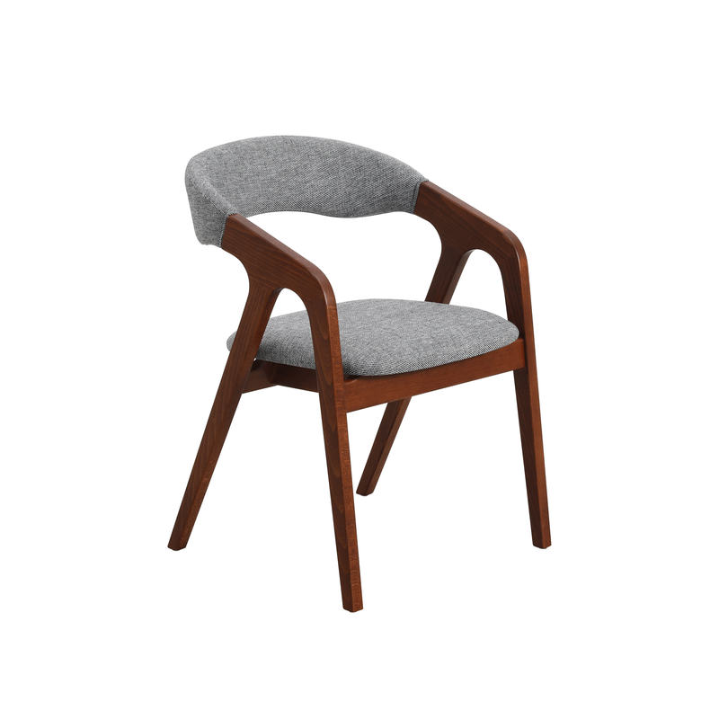 GDC Wholesale Fabric/leather Upholstery Armrest Wooden Chair Modern Simple