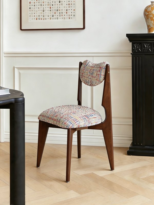 GDC High-Quality Dining Chair Solid Wood Frame Casual Chair