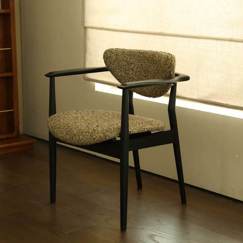 GDC Medieval Half-Island Armchair French-Covered Ancient Household Solid Wood