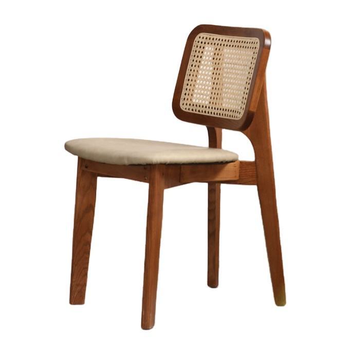 GDC Classical Practical Home Furniture Rattan Dining Chair Upholstered