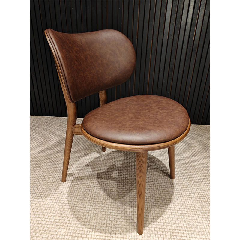 GDC Handcrafted Solid Wood Frame Dining Chair with Tilted
