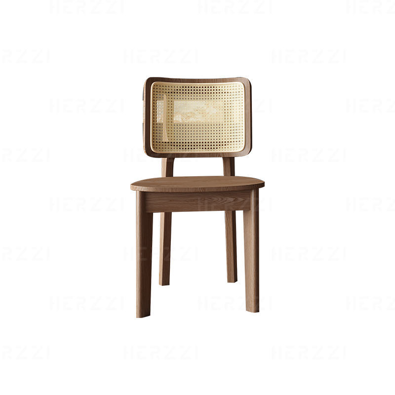 GDC High Back Wood Rattan Dining Chair for Restaurant