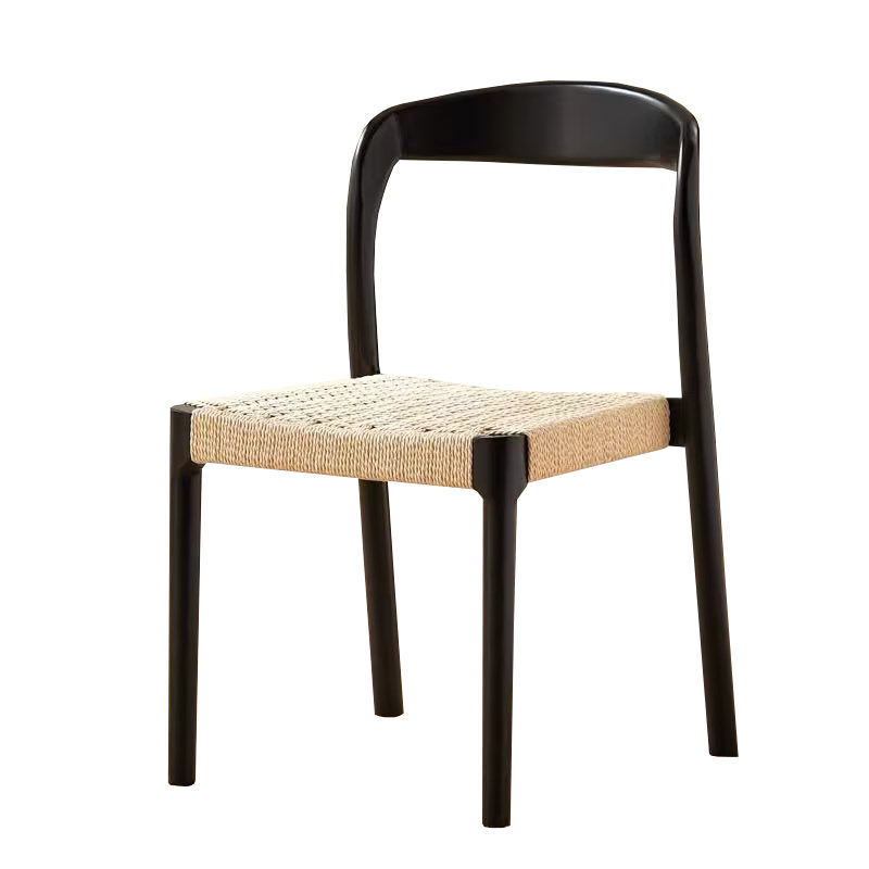 GDC High Quality Solid Wood Restaurant Chair Hand-Woven Rope
