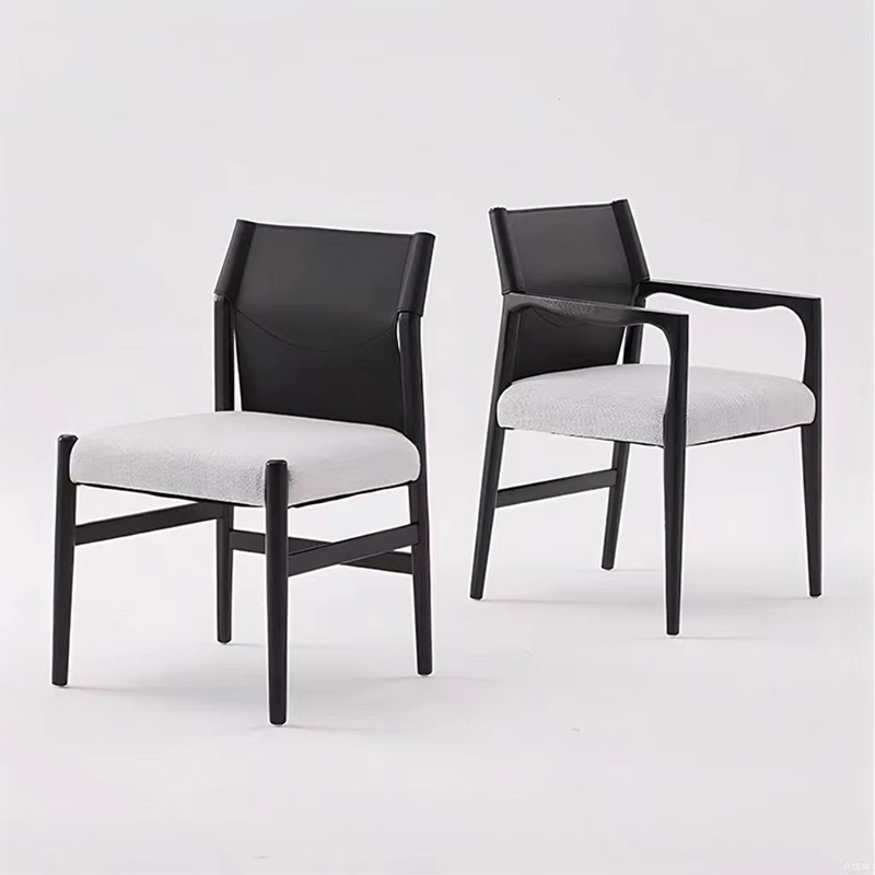 GDC Italian Fabric Dining Room Chairs Restaurant High Back