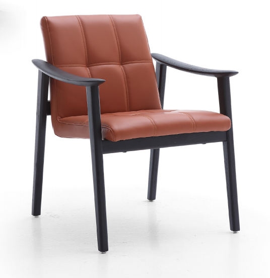 GDC Italian Modern Nordic Dining Chairs Solid Wood Armchairs