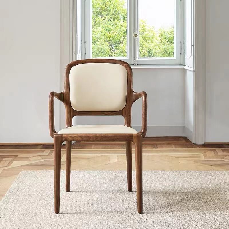 GDC Luxury Dining Chairs Leather Upholstered Cushion Dining Chair
