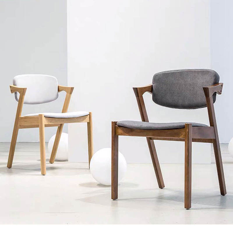 GDC Modern Ash Solid Wood Cafe Chair Dining Room