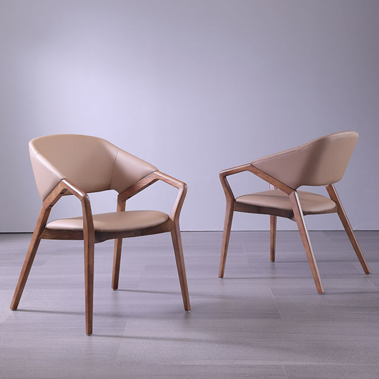 GDC Modern Ash Solid Wood Dining Chair Restaurant Dining