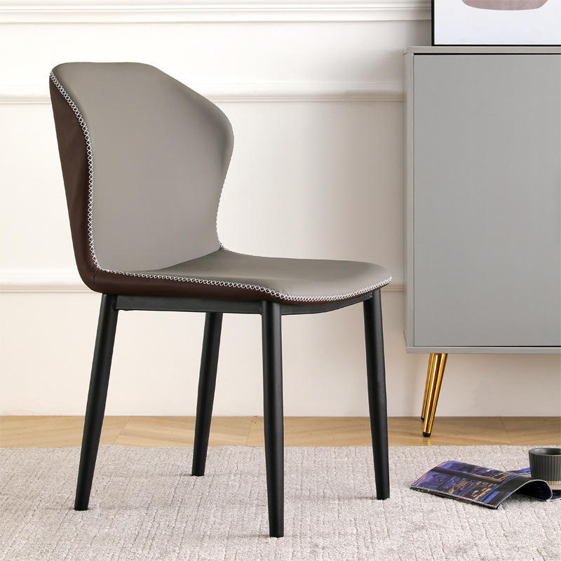 GDC Modern Cafe Dining Chair Light Grey Pink Orange