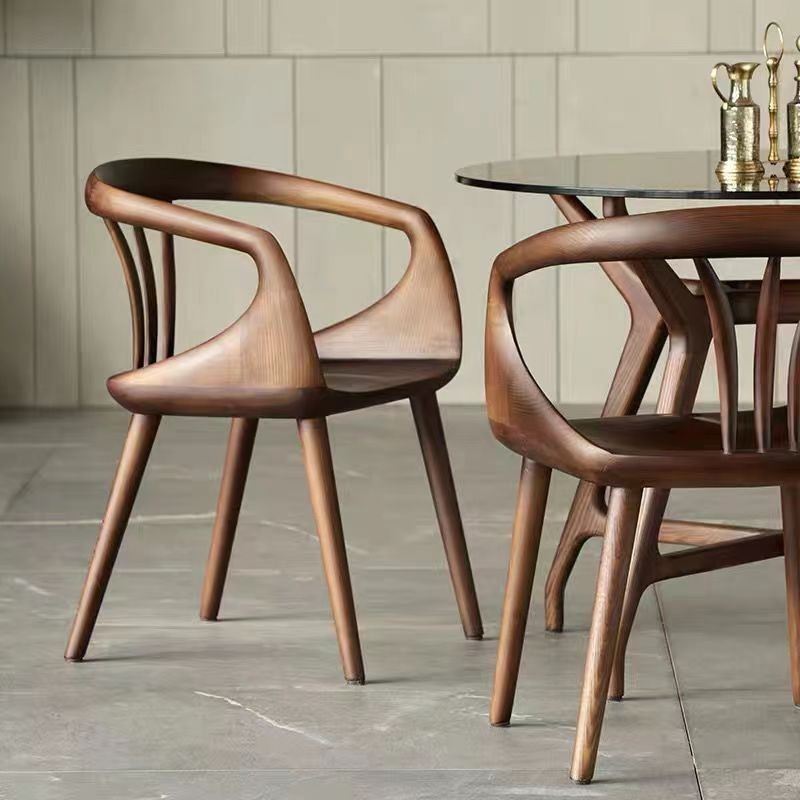 GDC Modern Dining Chair Italian Minimalist Solid Wood Dining