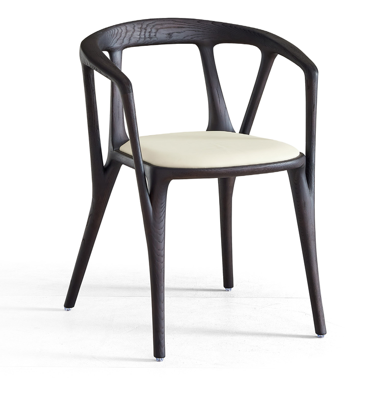 GDC Modern Luxury Faux Leather Wooden Dining Chair Restaurante