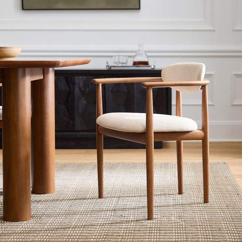 GDC Modern Luxury Italian Dining Chair Indoor Wooden Restaurant