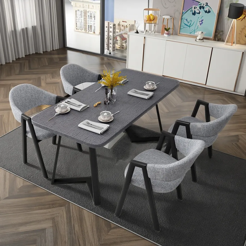 GDC Modern Minimalist Nordic Style Dining Table Chair Set