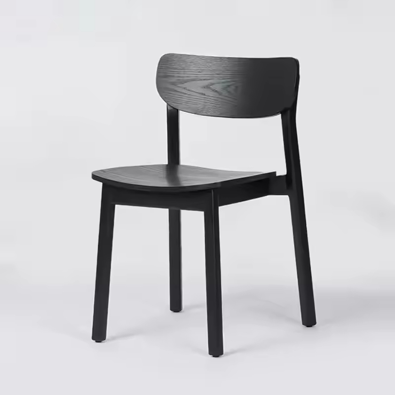 GDC Modern Minimalist Solid Wood Dining Chairs with PU