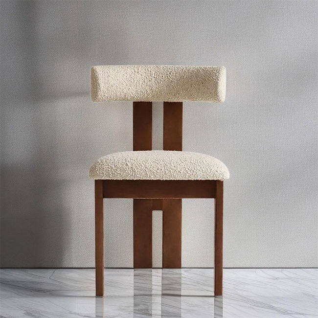 GDC Modern Minimalist Solid Wood Dining Chairs Wooden Style