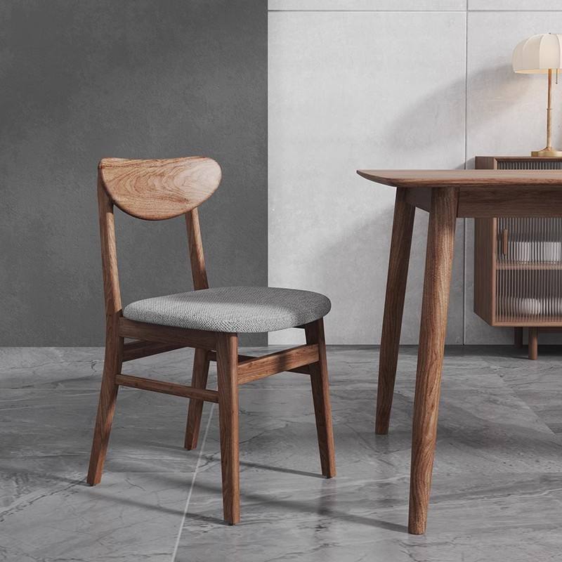 GDC Modern Restaurant Oak Wood Solid Wood Chair Vintage