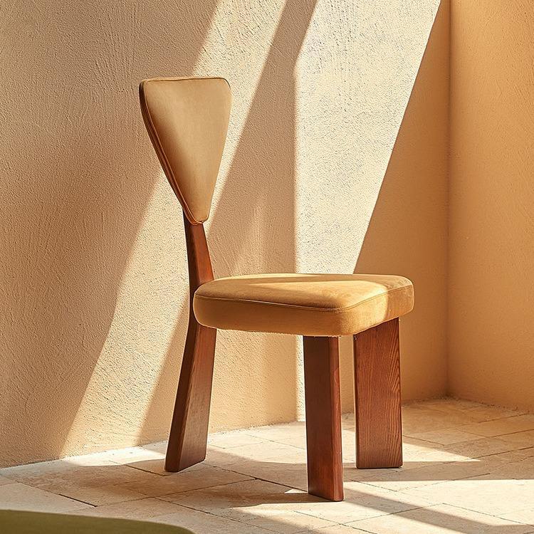 GDC Modern Solid Wood Dining Chair with Medieval Back