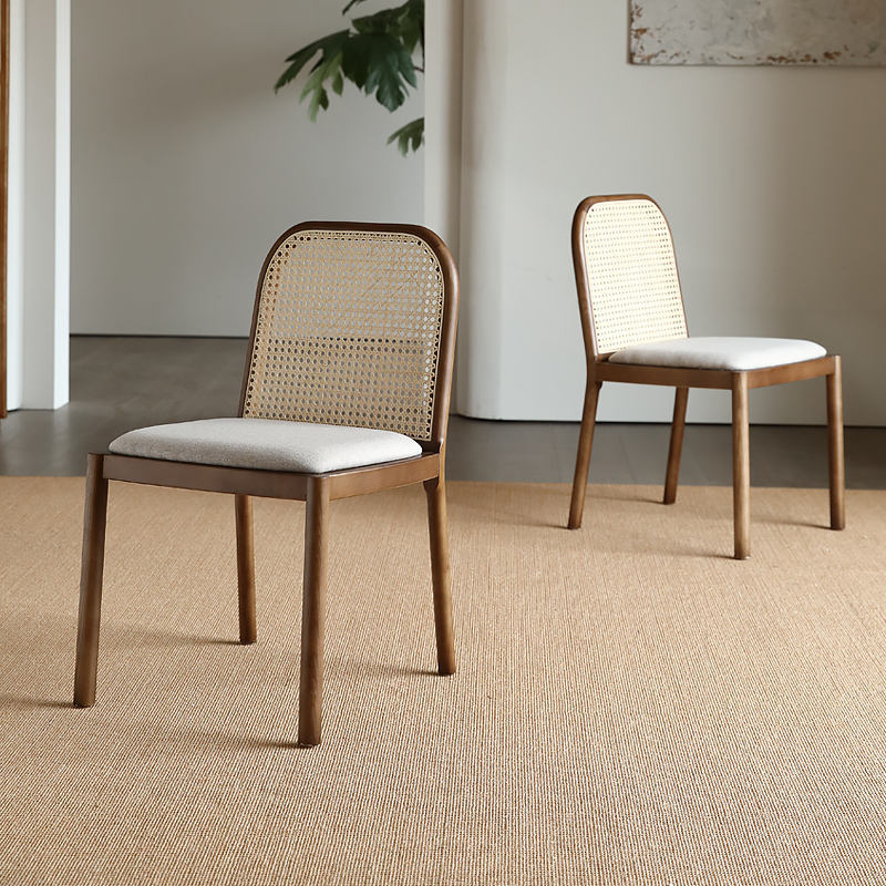 GDC Modern Style Solid Rattan Cane Dining Chair Home