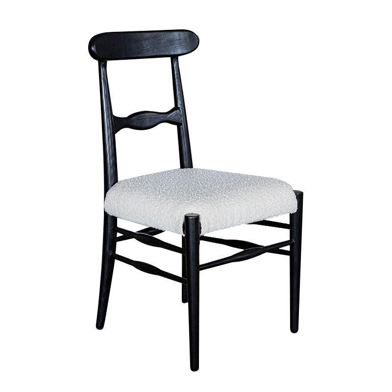 GDC Nordic Modern Solid Wood Ash Dining Chair High