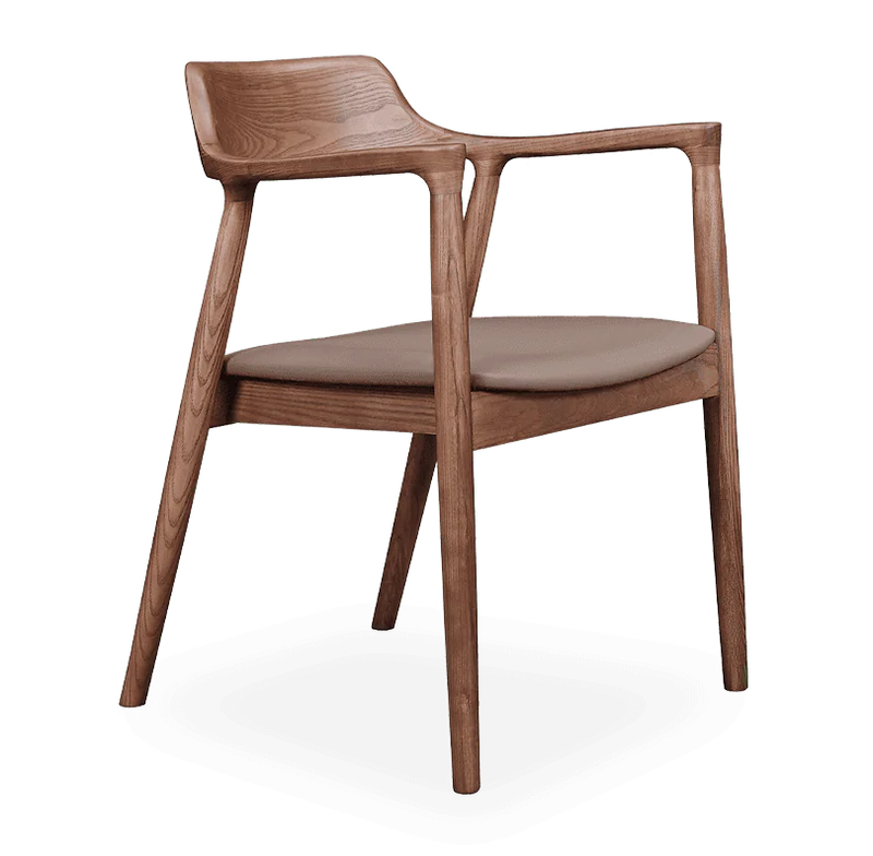 GDC Nordic Modern Upholstery Chair Solid Wood Dining Chair
